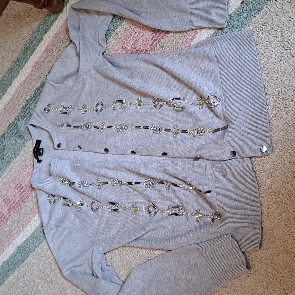 Ann Taylor jeweled cardigan - M